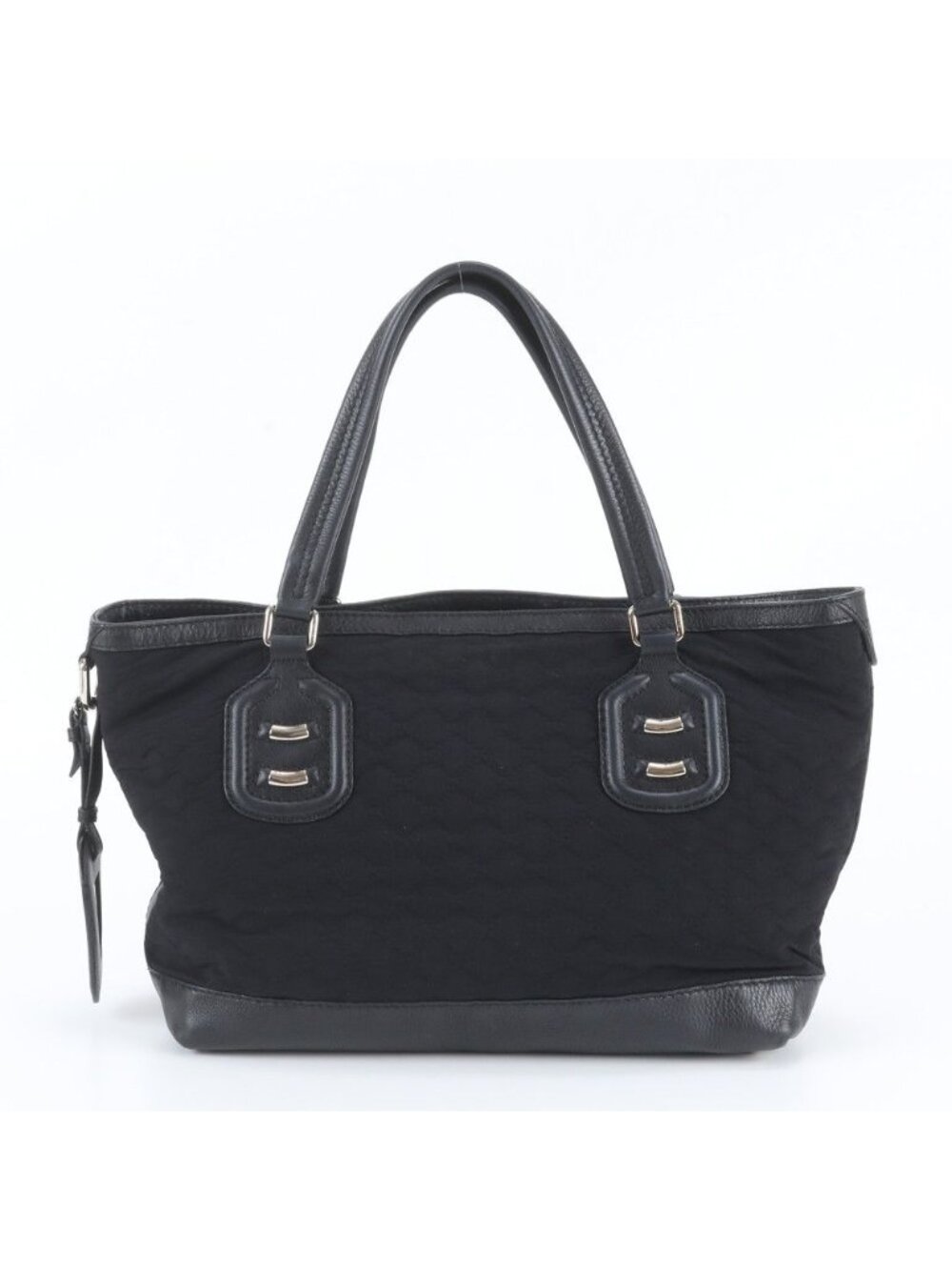 Gucci GG Neoprene Leather Tote Bag Shoulder Black
